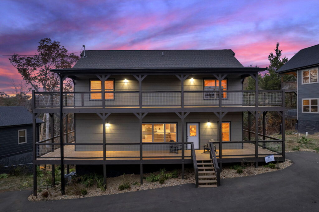 Stunning Sunset View of the front of the home