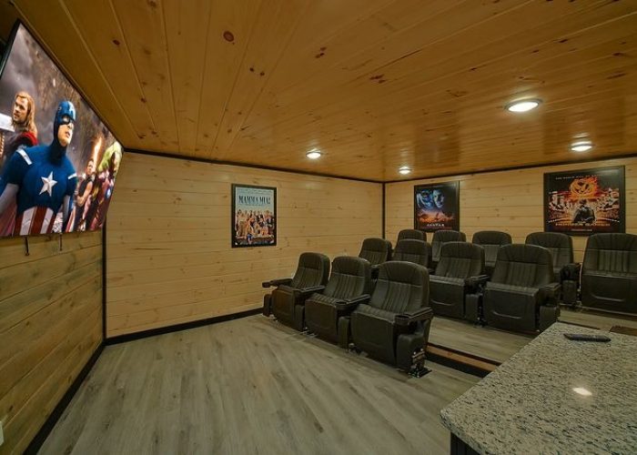 Theater Room in 5 bedroom Wears Valley cabin