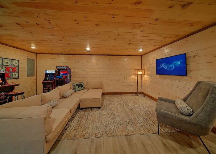 Bonus living room in game room