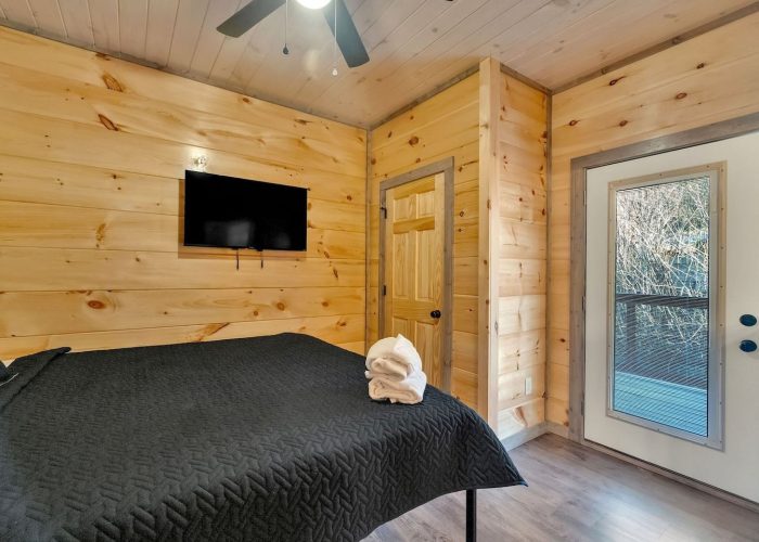 Private balcony access from cabin bedroom